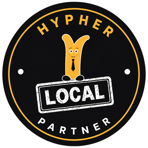 Hypher Local Partner — the window decal